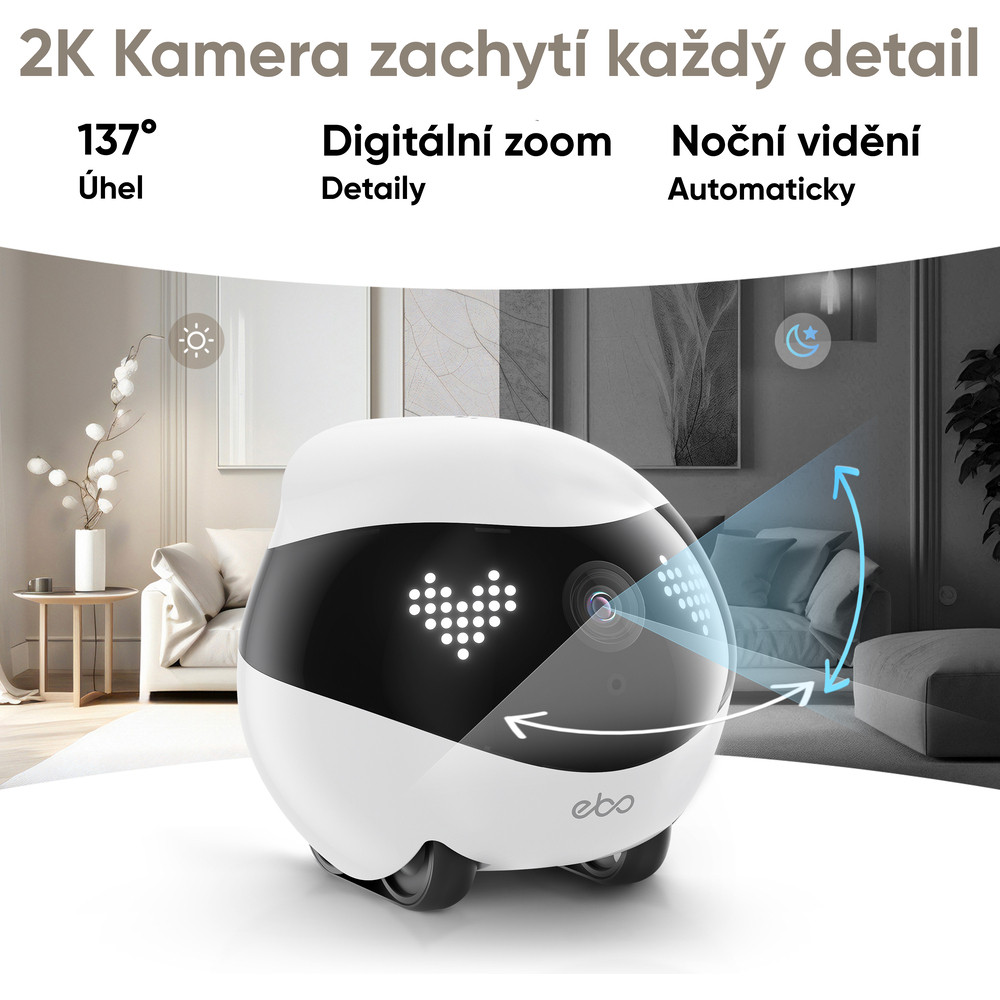 Širokouhlá kamera 2K